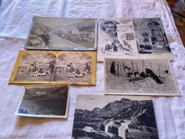 Saint- Bernard 3 photos et 9 cartes en lot dés 1890-1900