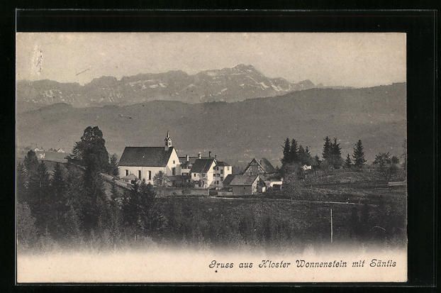 Cartoline postali: Schlatt-Haslen, Kloster Wonnenstein, Geb – Usato da Berlin venduto da bartko-reher