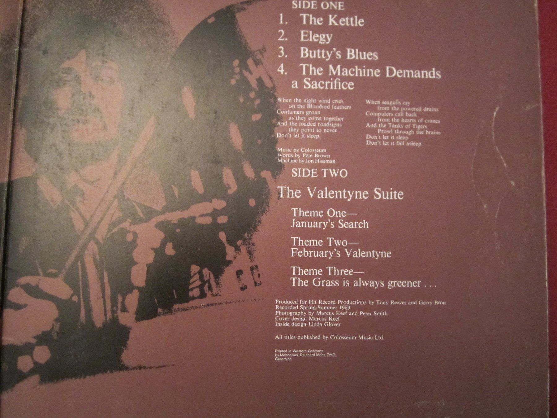 Dischi in vinile: Colosseum - Valentine Suite LP !!!! – Usato da Volketswil venduto da nemo2000 2