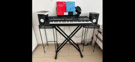 Yamaha PSR-SX600 Komplettset, inkl. Boxen, Ständer & Zubehör