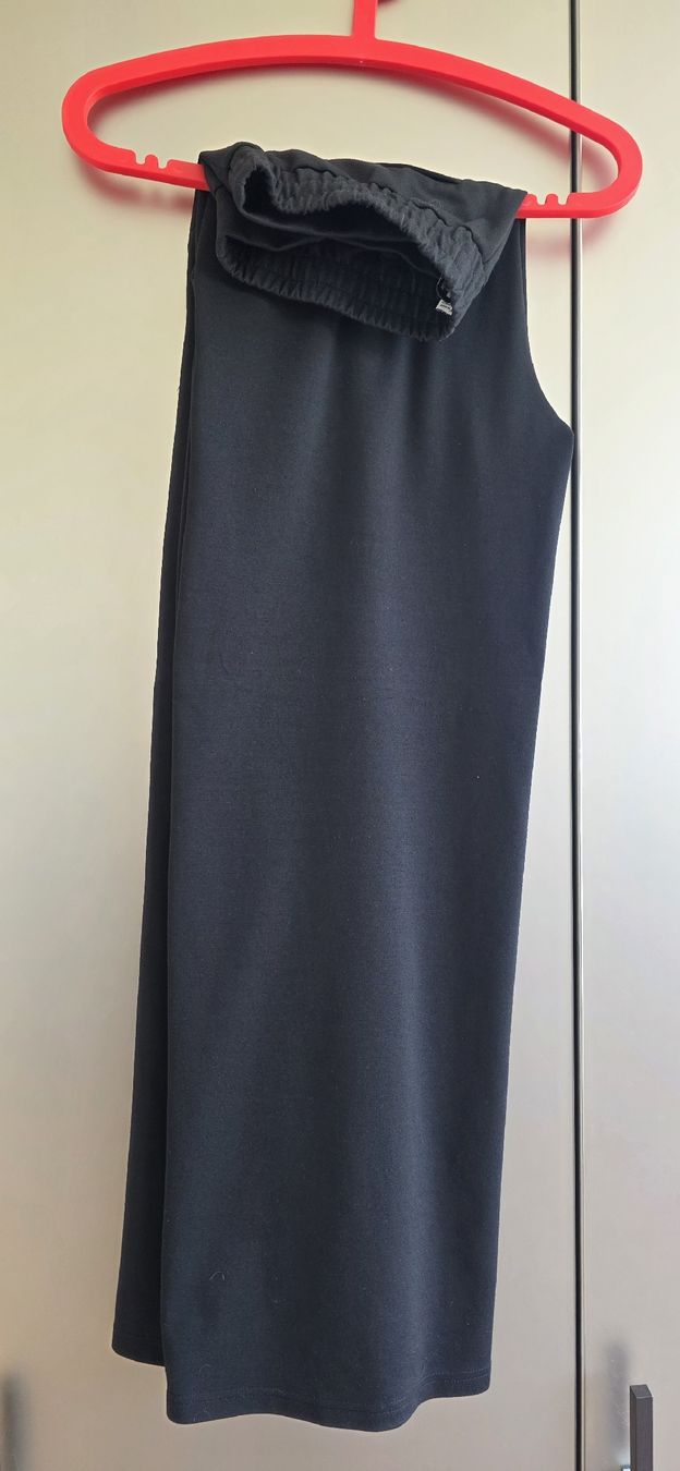 Pantaloni: Schwarze Stoffhose CHI Gr. M – elastischer Bund – Usato da Biel/Bienne venduto da Popoff1 2