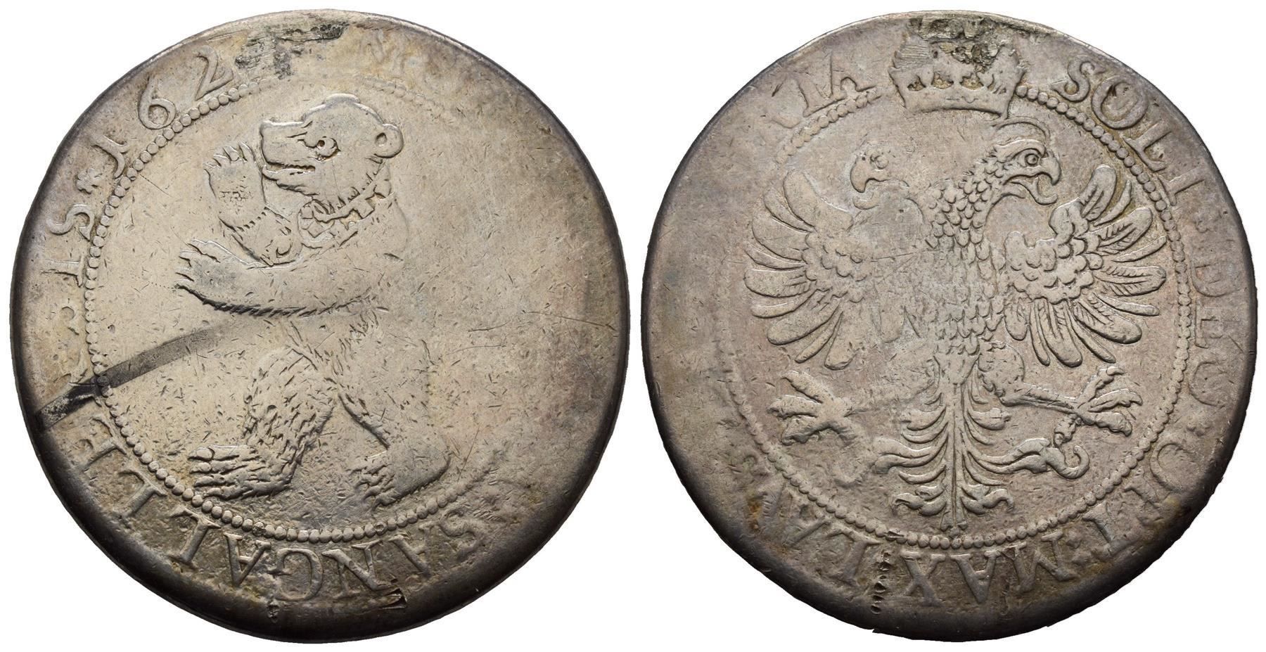 Tutti le monete: St. Gallen Taler 1622 /868 – Usato da Trimbach venduto da Solothurn1