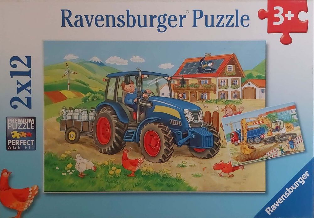 Ravensburger - Puzzle Bluey, Collezione 3x49, 3 Puzzle da 49 Pezzi, Età