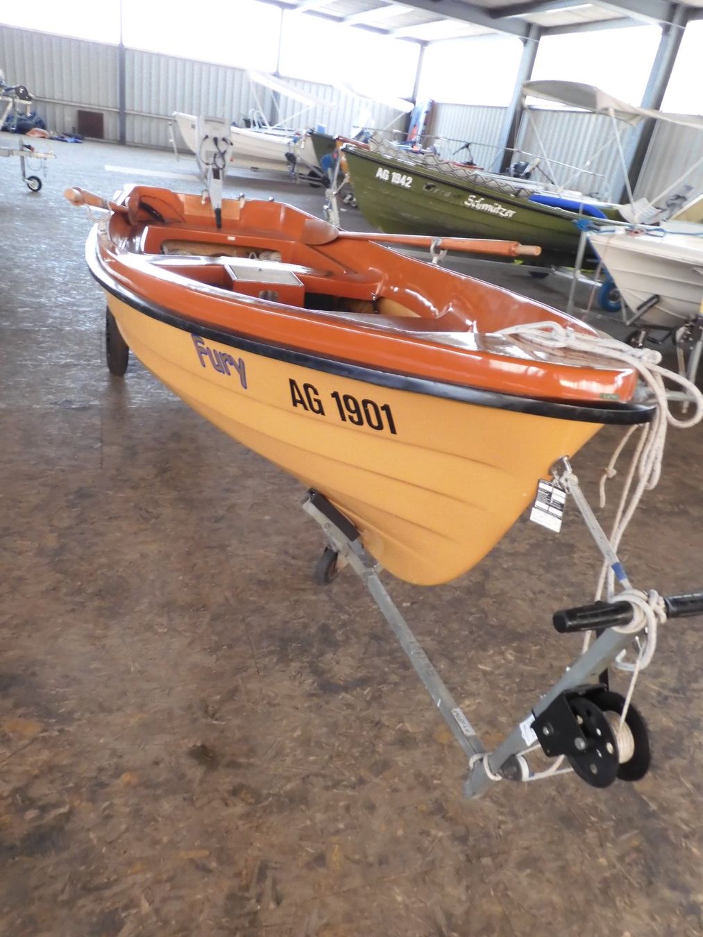 Barche: WAR Ruderboot mit Torqeedo Motor gebraucht – Usato da Beinwil am See venduto da Kmlkml