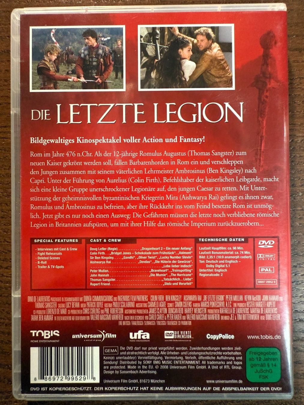 Tutti i DVDs: Die letzte Legion – Usato da Zürich venduto da FilmFreunde 1