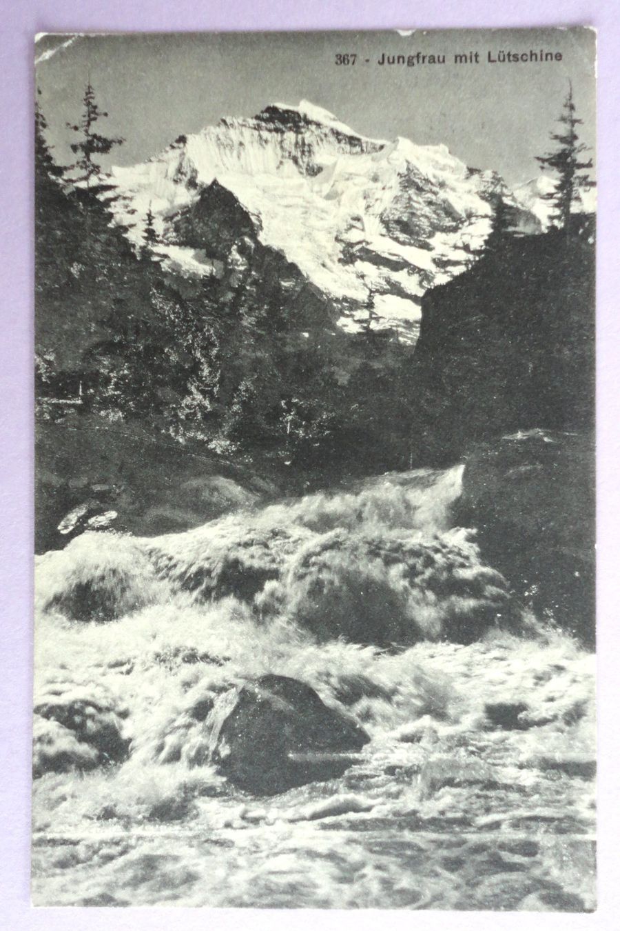 Cartoline postali: Jungfrau mit Lütschine – Usato da Fétigny venduto da Billy2miny