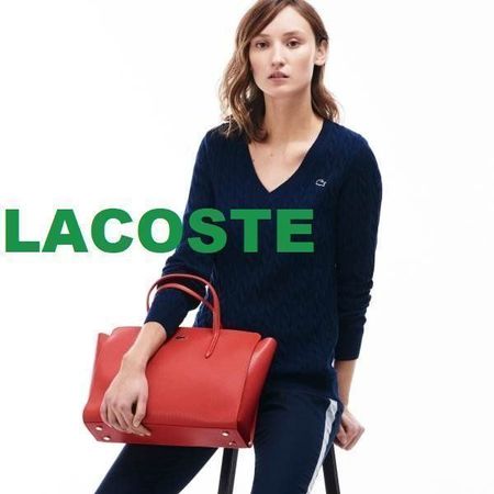NEU 359Fr LACOSTE Handtasche Top Ledertasche Bag Reisetasche