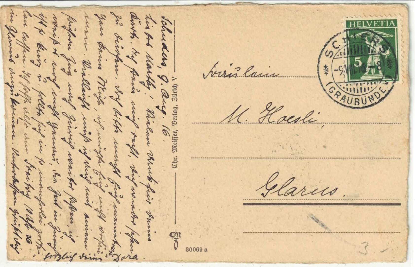 Cartoline postali: Schuders (Prättigau) – Usato da Ettingen venduto da Kartenplanet 1