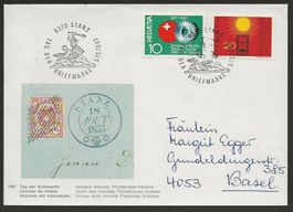 1967 Brief Tag der Briefmarke STANS