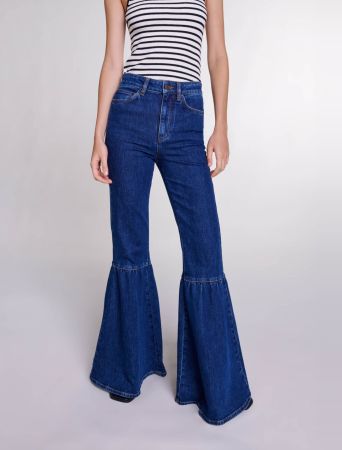 Maje Flared Blue Jeans