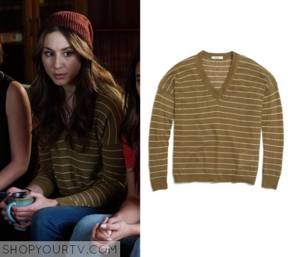 Pullover & Sweatshirts: Pullover Leinen Oliv gestreift von Madewell – Gebraucht aus Winkel von Zimtguetzli 7