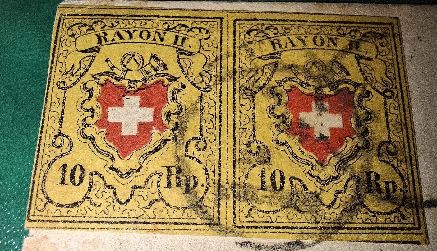 Tutti i francobolli: Rayon 16II Adressteil Stein B Typ 5 / Typ 6 PP Aarau – Usato da Balgach venduto da SIMEON27 5
