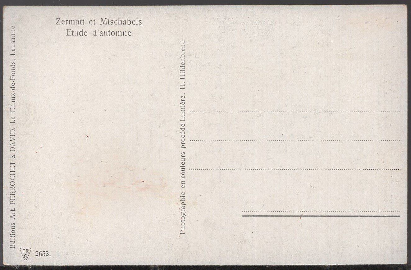 Cartes postales: Zermatt  et  Mischabels – D'occasion à Aarau par kufi44 1