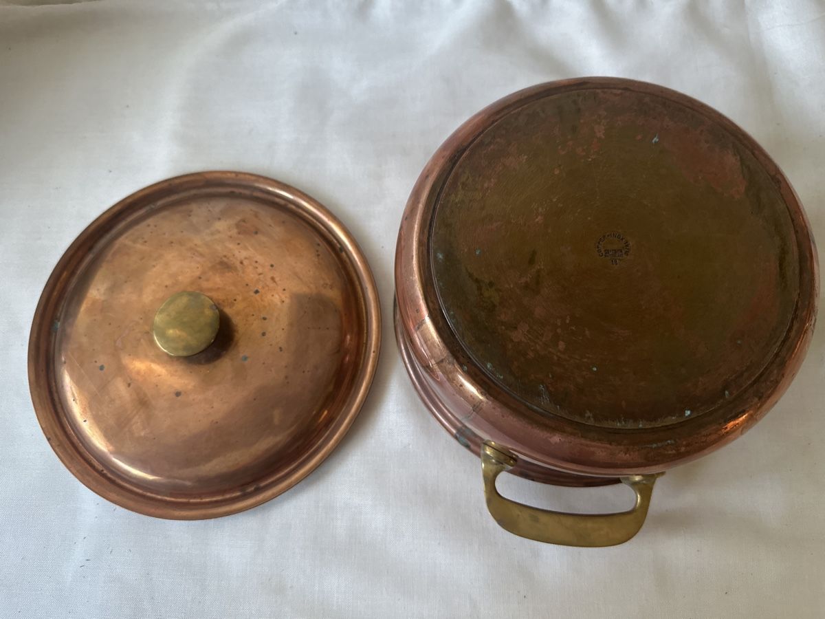 Sigg Töpfe: Kupfertopf mit Deckel SIGG mit Messinggriffen 18cm – Gebraucht aus Zürich von Chaeffeler 4