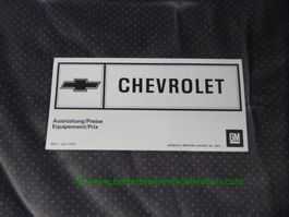 Chevrolet Modellprogramm 1976/03 deutsch/französisch GM-Biel