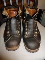Massive Leder Wanderschuhe Arbeitsschuhe evt. Militär Armee