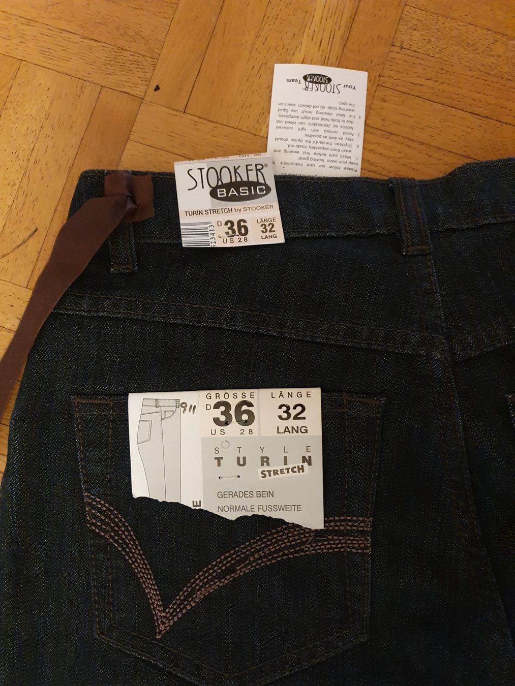 Jeans: Neue Stooker Basic Jeans, Dark Denim, nie getragen! – Neu und originalverpackt aus Genève von sve_kk28 4