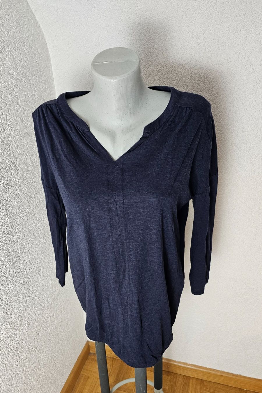 Cecil T-Shirts: CECIL Shirt dunkelblau Gr. S Baumwolle / Modal – Gebraucht aus Füllinsdorf von Sunnebliemli7