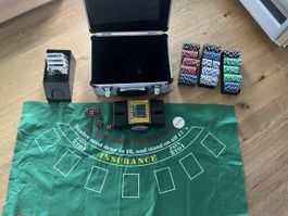 Casino Poker-Set im Koffer — Perfekt für Spieleabende!