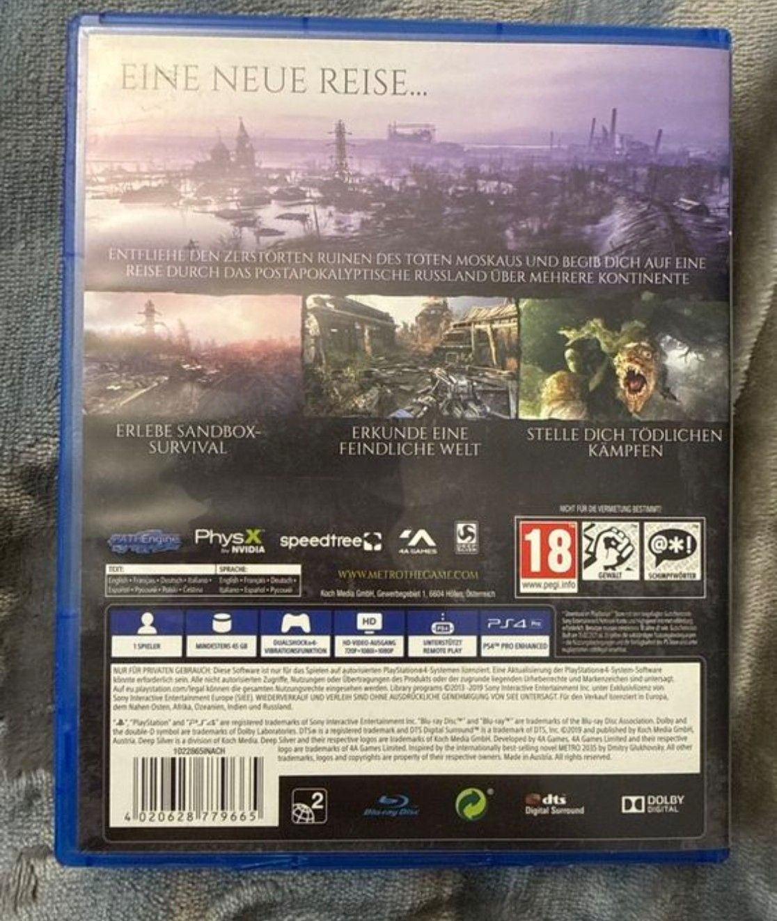 Jeux: Metro Exodus PS5 – D'occasion à St-Aubin-Sauges par pafpif 2