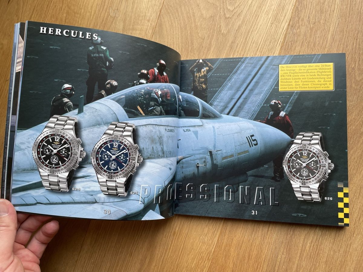 Breitling Documenti: Breitling Uhrenkataloge 2002 & 2003 – Usato da Hindelbank venduto da smb19 2
