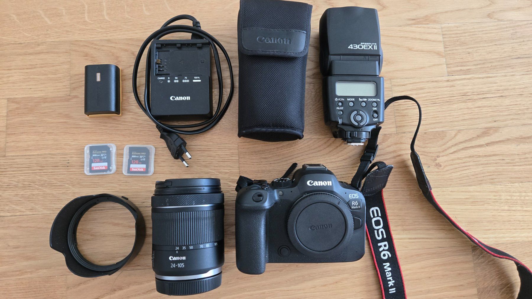 Canon Kamera: Canon EOS R6 Mark II mit Objektiv, Blitz etc. – Gebraucht aus Horgen von Vladi