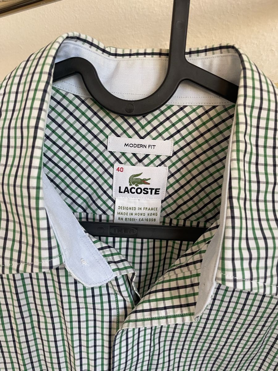 Lacoste Camicie: Lacoste Herren Hemd Gr. 40 – Usato da Bern venduto da pesche789 3
