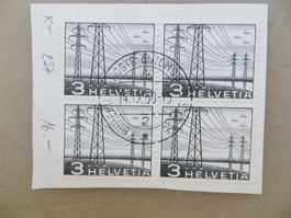 Viererblock gestempelt 1949