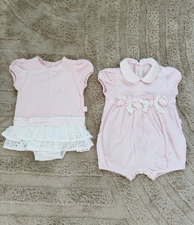 Il Gufo Baby Strampler Set rosa Grösse 3 Monate