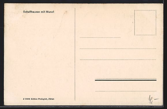 Ansichtskarten: AK Schaffhausen, Ortsansicht mit Munot – Gebraucht aus Berlin von bartko-reher 1