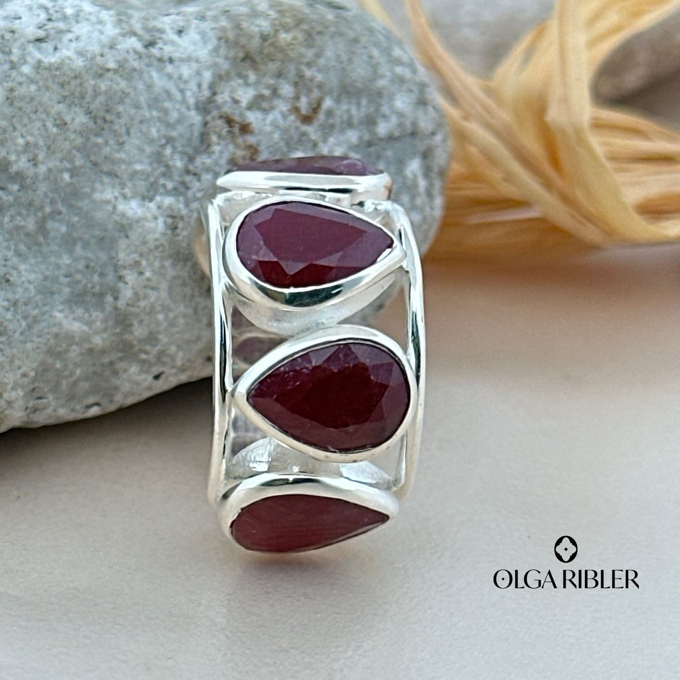 Olga Ribler Ringe: Rubin Ring Sterling Silber  Ringgrösse 54 – Neu (gemäss Beschreibung) aus Luzern von byolgaribleroutlet 2