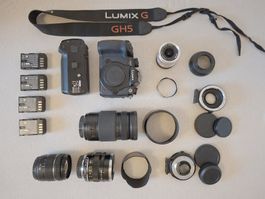 PANASONIC LUMIX GH5S mit viel Zubehör