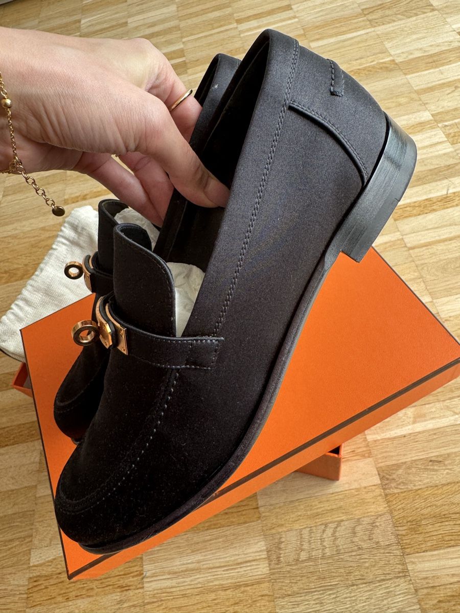 Hermès Scarpe da donna: Hermès Loafers - Black, Size 40.5 - Iconic – Nuovo (secondo la descrizione) da Zürich venduto da kvsm_75 3