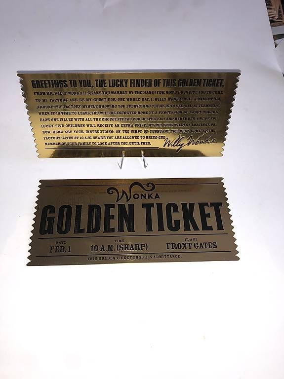Cibi & Specialità: Willy Wonka GOLDEN TICKET – Usato da Altstätten SG venduto da ChangeMaker 3
