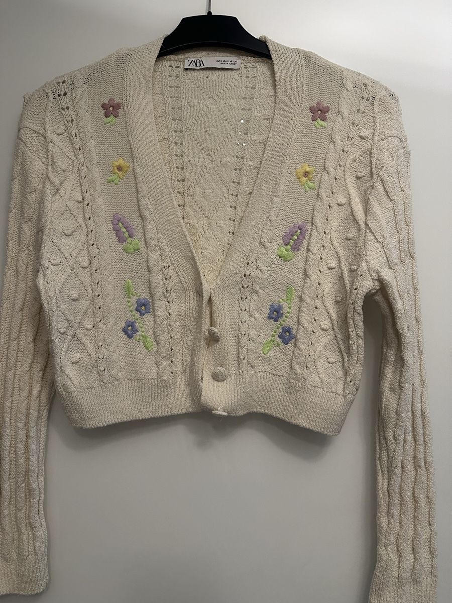 Zara Giacche: Zara Strickjacke, Blumenmuster, Gr. S – Nuovo (secondo la descrizione) da Basel venduto da BSLina