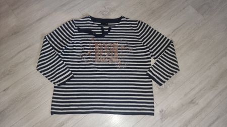 neuwertig Damenpullover Gr.44 im Streifenlook für den Herbst