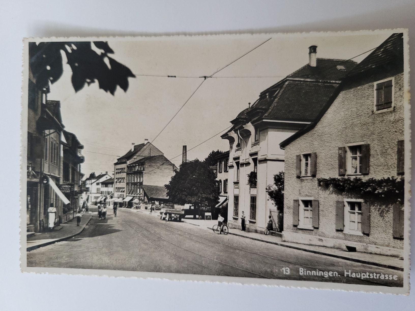 Ansichtskarten: Alte Ansichtskarte Binningen Hauptstrasse, 1948 R4 – Gebraucht aus nunningen von mic_88k2