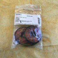 4 ETHNO-DONUTS AUS TON DURCHMESSER 43MM