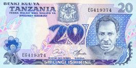 Tansania 20 Schilling 1978 P-7b UNC
