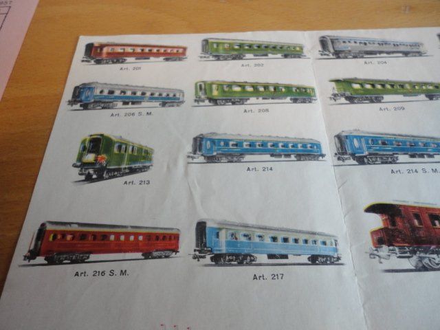 Pocher Modellini di ferrovie: Pocher Prospekt 1958 mit Preisliste – Usato da Wittenwil venduto da trixmartin 4