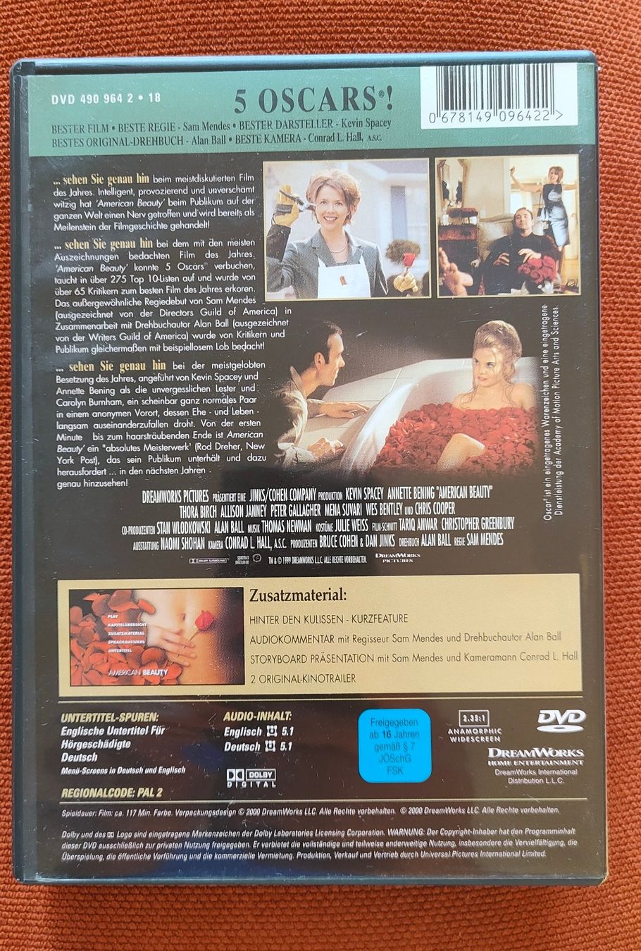 Alle DVDs: DVD American Beauty mit Kevin Spacey – Gebraucht aus Heerbrugg von sve_p826 1