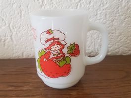 Mug opaline Strawberry Shortcake American Greetings 1980