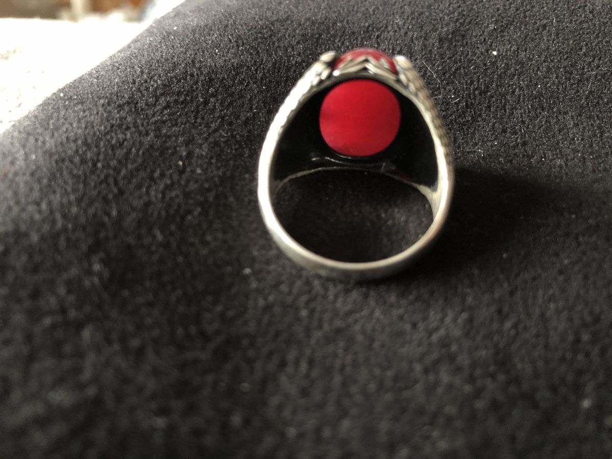 Anelli: Silberring 925 mit rotem Echte Stein & Drachenmotiv – Nuovo (secondo la descrizione) da Läufelfingen venduto da Original100 7