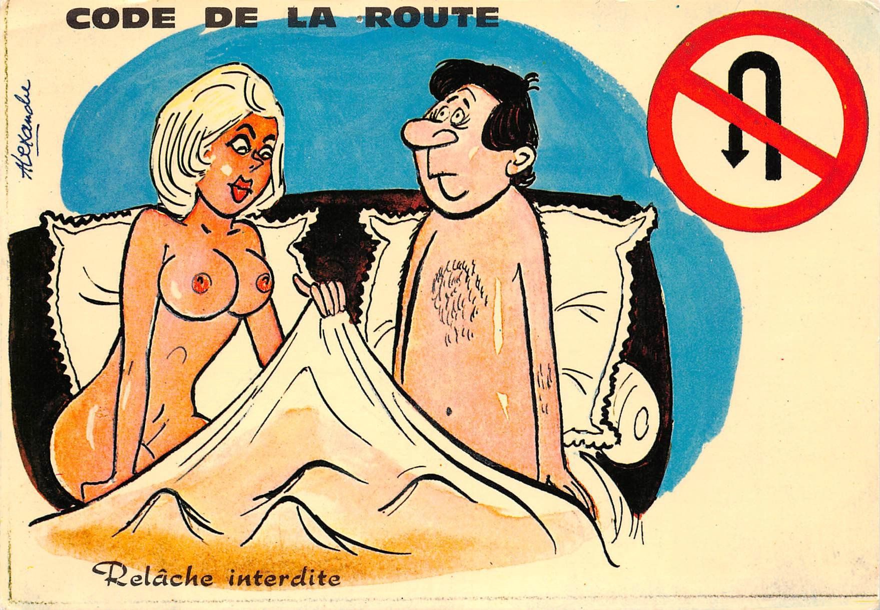 Cartoline postali: Humor, Erotik, Nachlassen verboten – Usato da Ottikon b.Kemptth. venduto da Neptun1974