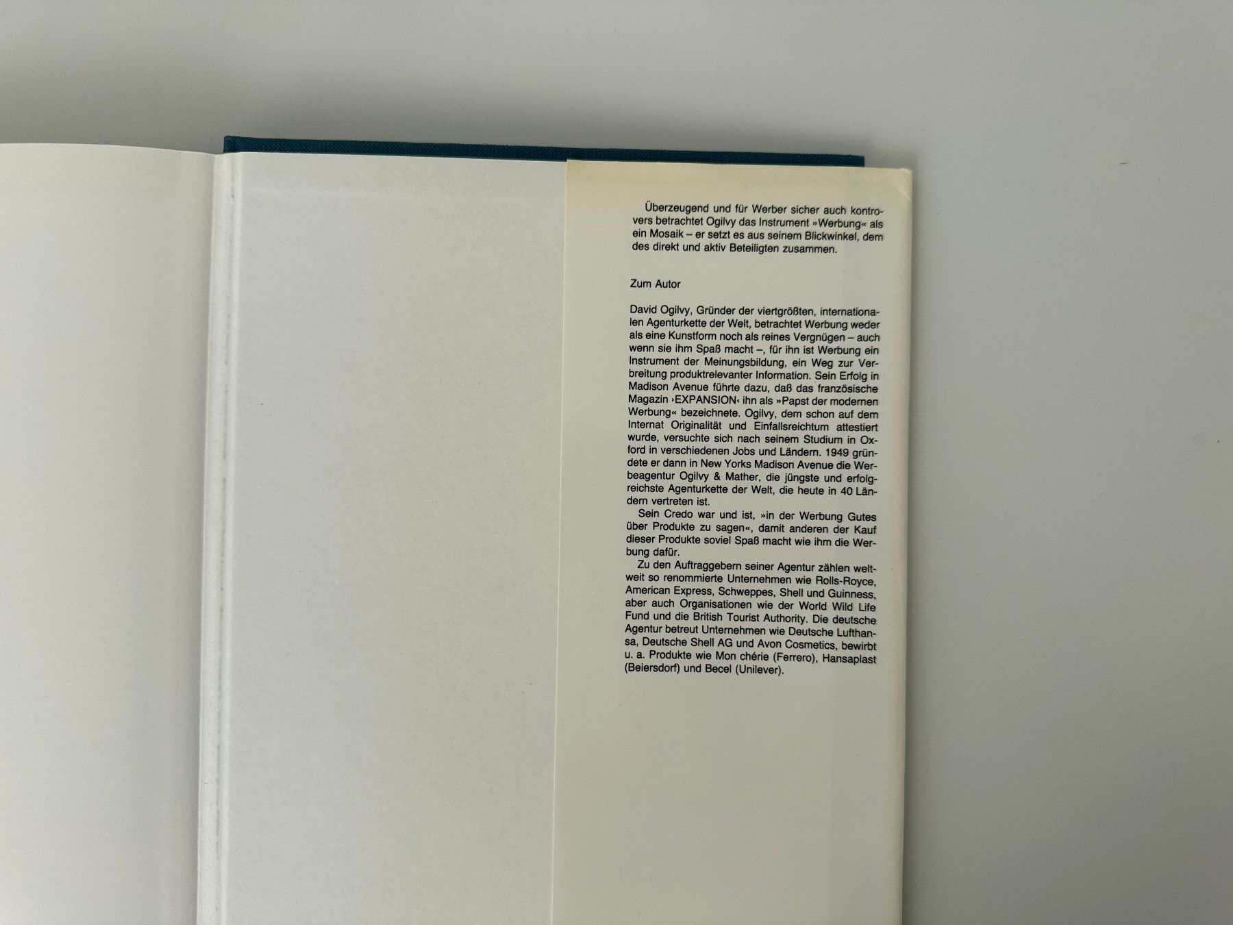 Bücher: David Ogilvy über Werbung 1984 – Gebraucht aus Bern von consign_agency 7