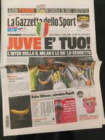 "LA GAZZETTA DELLO SPORT" JUVE ITALO MEISTER OHNE NIEDERLAGE