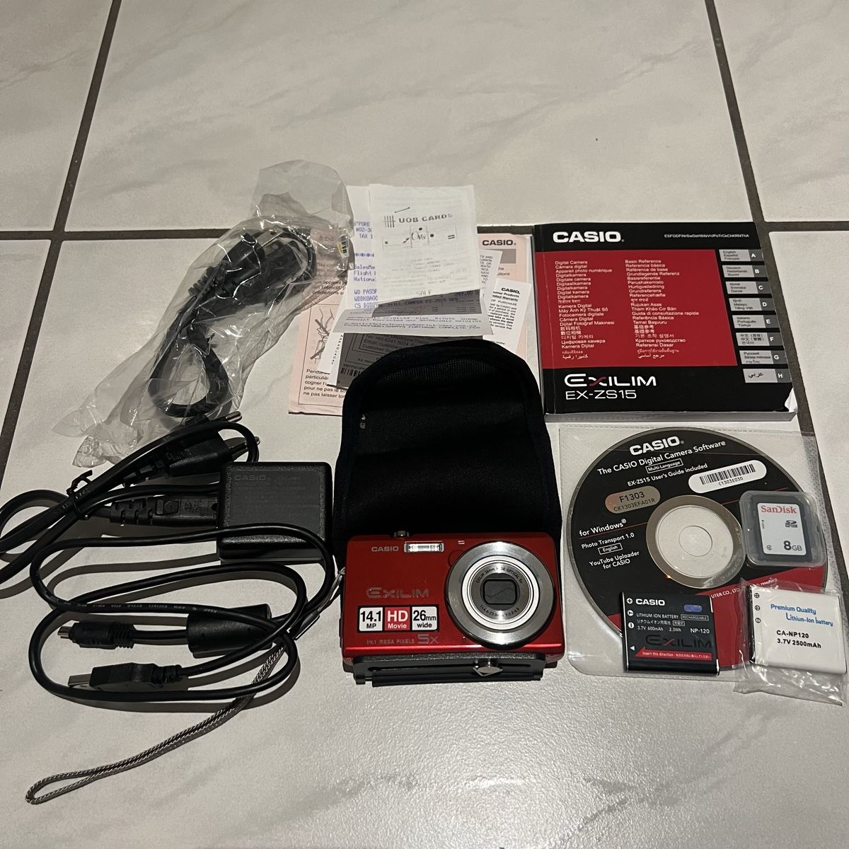Casio Kamera: Casio Exilim EX-ZS15 Digitalkamera Rot Touchscreen – Gebraucht aus Unterkulm von Sita013 5