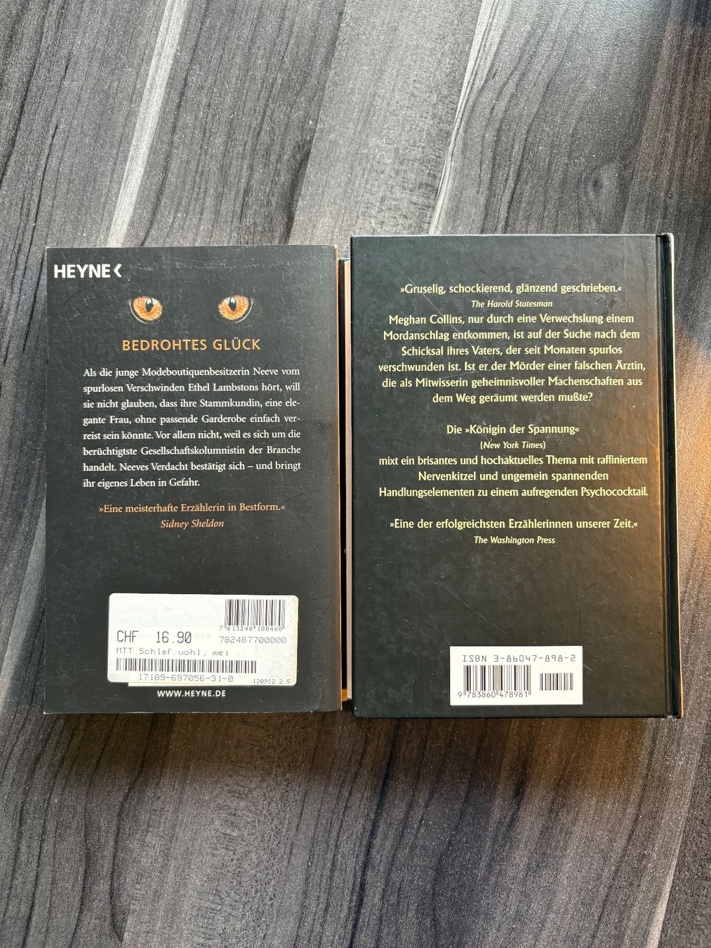 Bücher: Bücherpaket, Mary Higgins Clark 2 Bücher – Gebraucht aus Tagelswangen von Laurastern1 1