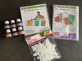6 Aqua Tint Farben mit Aqua Tint Papier NEU für Kinder ab 3