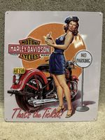 Motor Harley Davidson cycles pin up Oldtimer Classic 